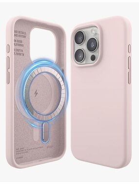 NEW Elago MagSafe Silicone Case for iPhone 15 Pro - Pink